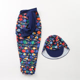 Children's One - Piece Surf Suit - Navy Blue Swimwear for Pool Fun - Aqova