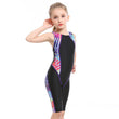 Children's One - Piece Swimsuit - High Flexibility, Sports Style Swimwear - Aqova