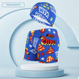 Children's Swim Trunks & Cap Set - Fun Dinosaur & Car Racing Designs - Aqova