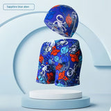 Children's Swim Trunks & Cap Set - Fun Dinosaur & Car Racing Designs - Aqova