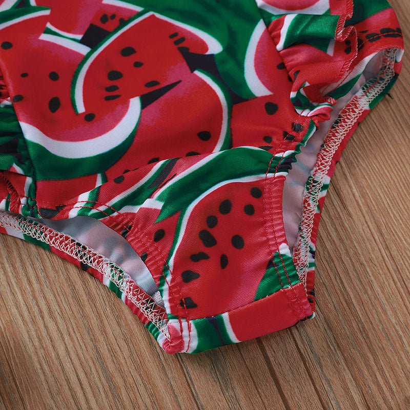 Colorful Printed Sleeve One - Piece Swimsuit for Kids - Sizes 6M to 5Y - Aqova