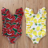 Colorful Printed Sleeve One - Piece Swimsuit for Kids - Sizes 6M to 5Y - Aqova