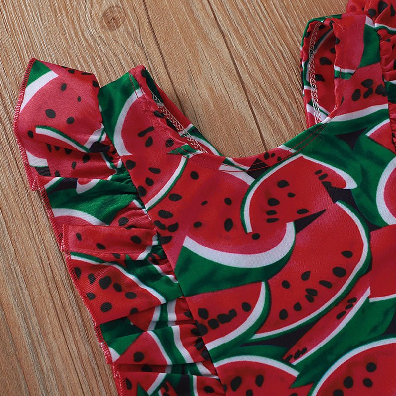Colorful Printed Sleeve One - Piece Swimsuit for Kids - Sizes 6M to 5Y - Aqova