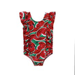 Colorful Printed Sleeve One - Piece Swimsuit for Kids - Sizes 6M to 5Y - Aqova