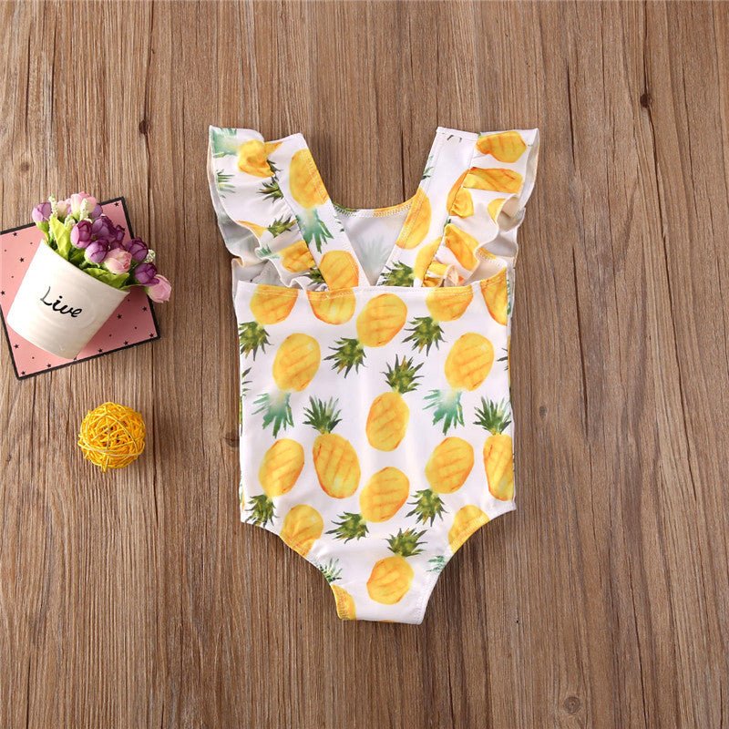 Colorful Printed Sleeve One - Piece Swimsuit for Kids - Sizes 6M to 5Y - Aqova