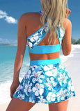 Conservative Split Swimwear Skirt - Large Print for Stylish Comfort - Aqova