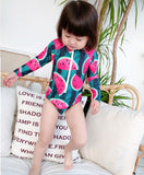 Cool Watermelon Children's Swimwear - Long Sleeve Baby Girl Beach Set - Aqova