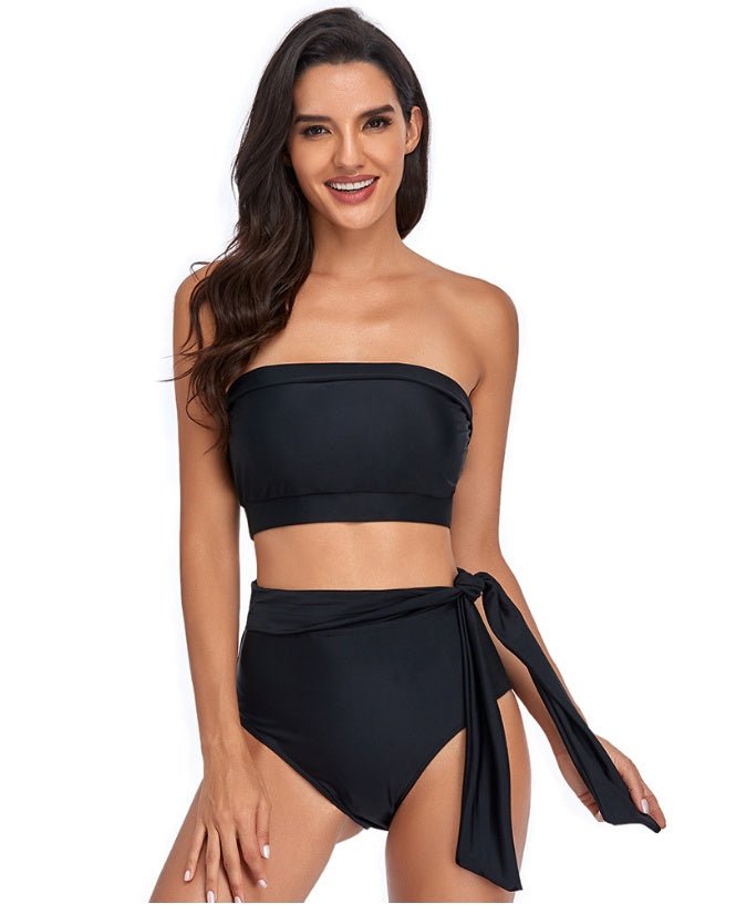 Cross Border Exclusive For New Bikini High Waist Split Body Swimsuit in Europe And America - Aqova