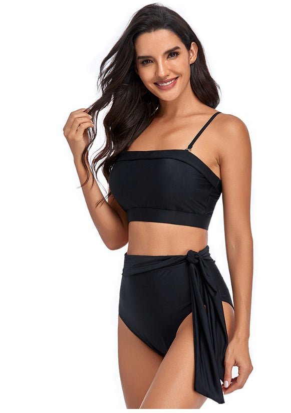 Cross Border Exclusive For New Bikini High Waist Split Body Swimsuit in Europe And America - Aqova
