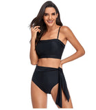 Cross Border Exclusive For New Bikini High Waist Split Body Swimsuit in Europe And America - Aqova