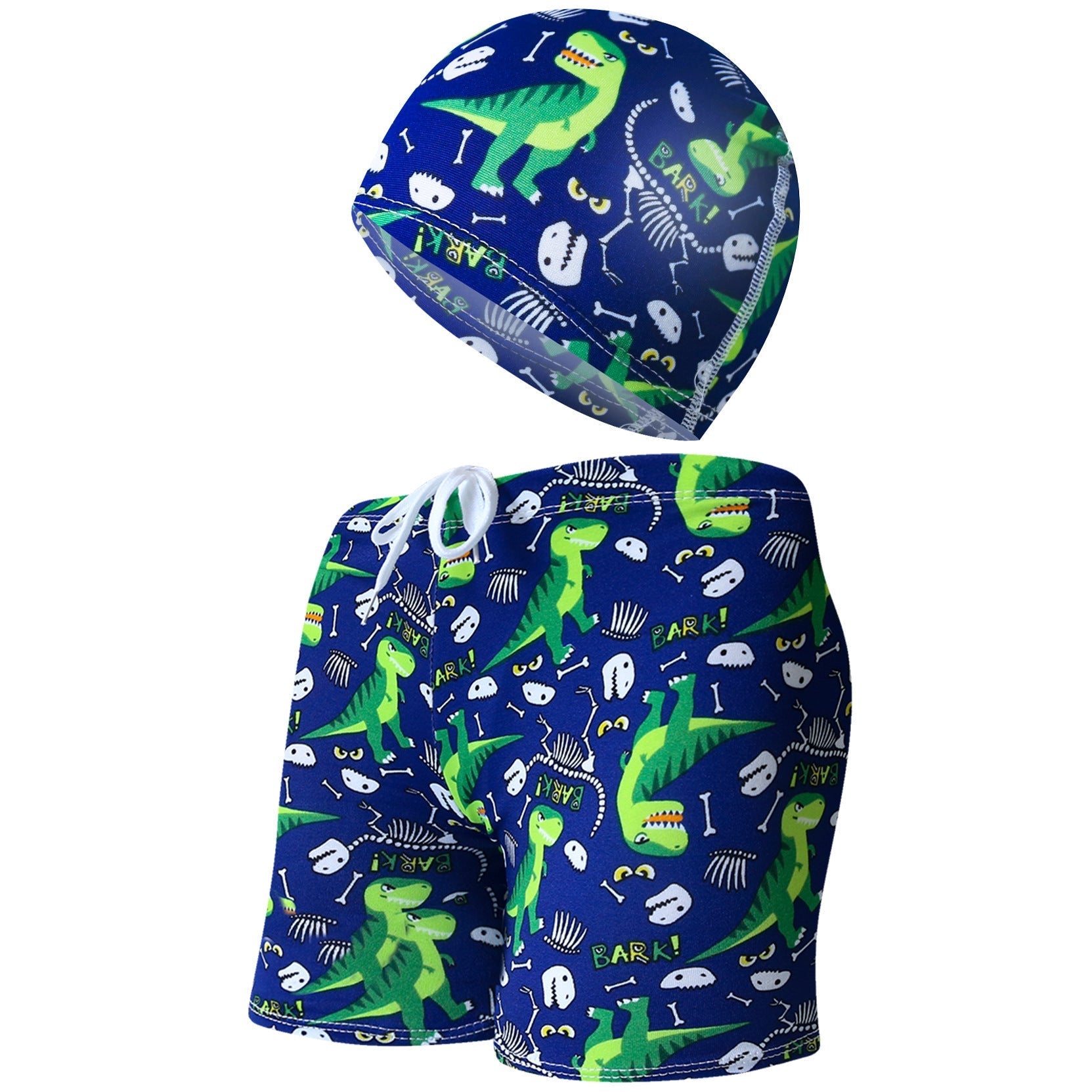 Cute Cartoon Beach Pants and Cap for Kids - Summer Swimwear Set - Aqova