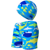 Cute Cartoon Beach Pants and Cap for Kids - Summer Swimwear Set - Aqova