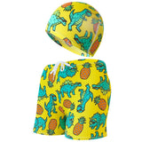 Cute Cartoon Beach Pants and Cap for Kids - Summer Swimwear Set - Aqova