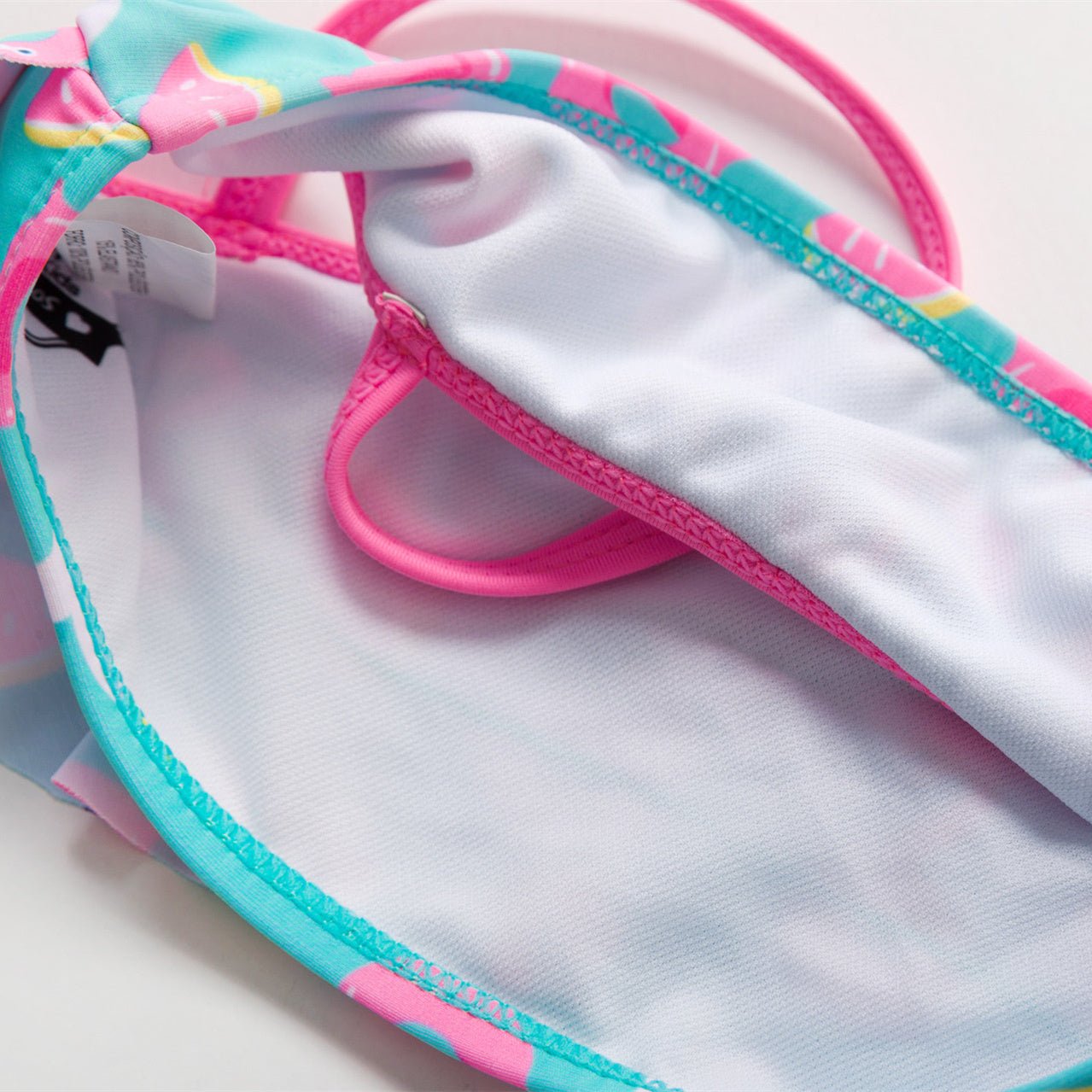 Cute Flamingo Ruffled Bikini Set for Girls - Stylish Swimwear - Aqova