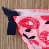 Cute Girls Split Swimsuit - Fashionable Nylon Swimwear for Summer Fun - Aqova
