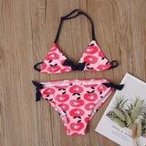 Cute Girls Split Swimsuit - Fashionable Nylon Swimwear for Summer Fun - Aqova