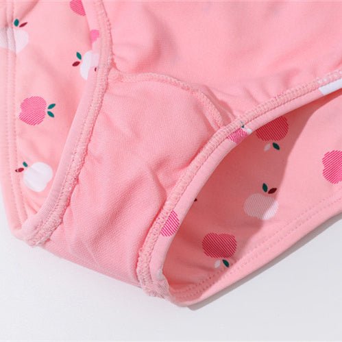Cute Girls Split Swimsuit - Fashionable Nylon Swimwear for Summer Fun - Aqova