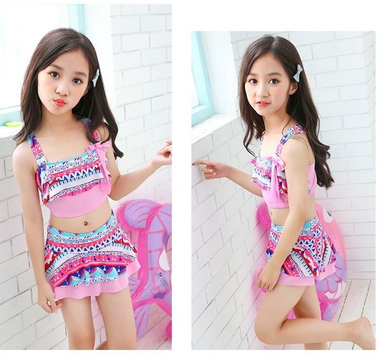 Cute Kids Swimsuit Bikini - Comfortable Polyester Swimwear for Babies - Aqova