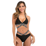 European & American Printed Straps Swimsuit - Comfortable Swimwear for Women - Aqova