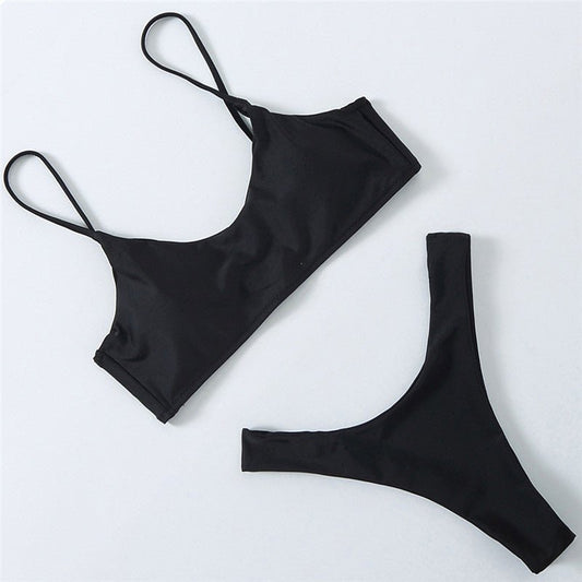European American Split Swimwear - Stylish Nylon for All Sizes - Aqova