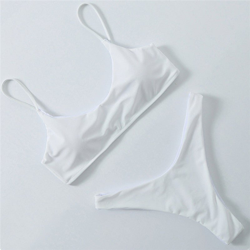 European American Split Swimwear - Stylish Nylon for All Sizes - Aqova