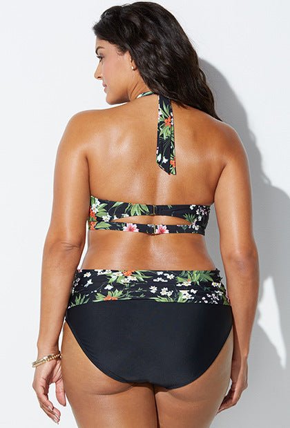 European and American floral bikini - Aqova