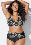 European and American floral bikini - Aqova