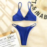 European And American Style Lns Solid Color Swimsuit - Aqova