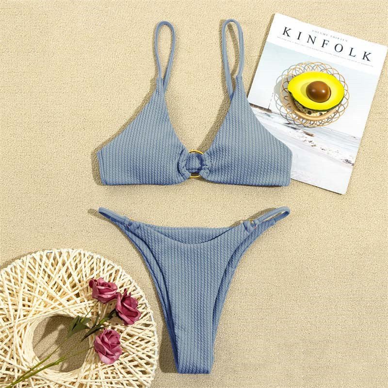 European And American Style Lns Solid Color Swimsuit - Aqova