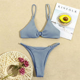 European And American Style Lns Solid Color Swimsuit - Aqova