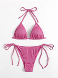 Fashion Bikini Split Bandage Swimsuit - Aqova