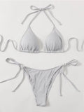 Fashion Bikini Split Bandage Swimsuit - Aqova