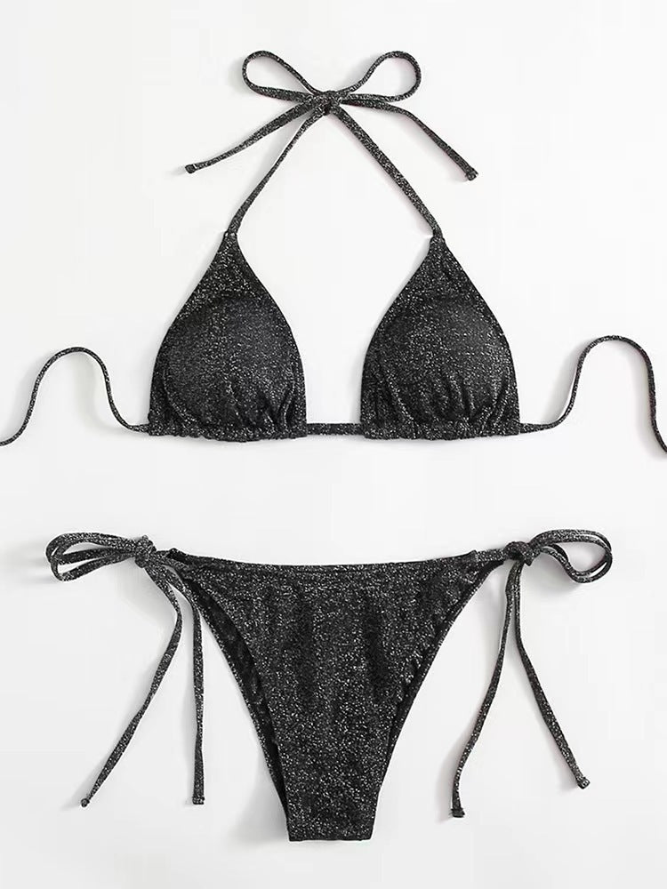 Fashion Bikini Split Bandage Swimsuit - Aqova