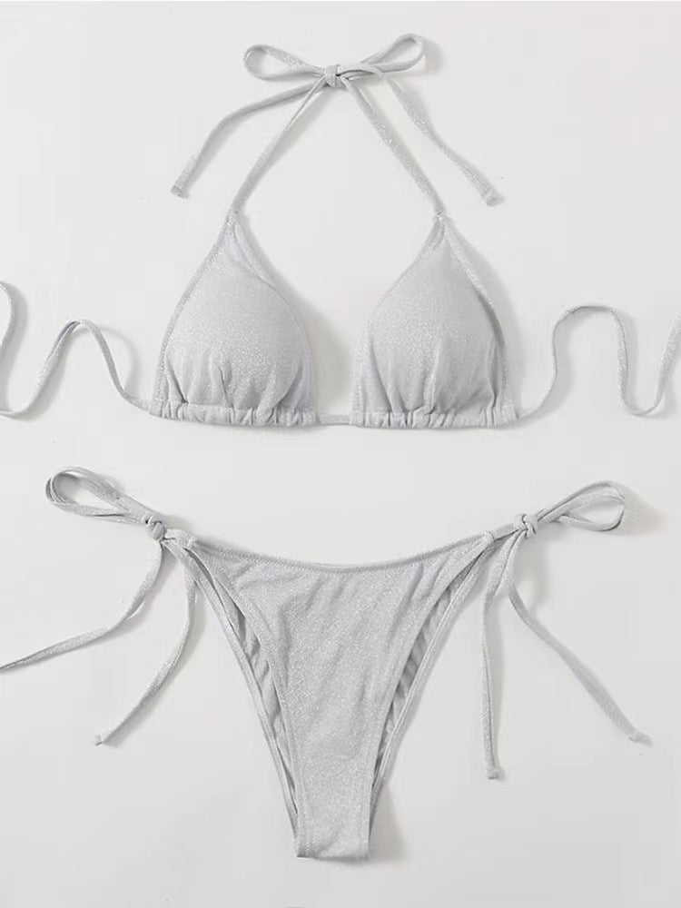 Fashion Bikini Split Bandage Swimsuit - Aqova
