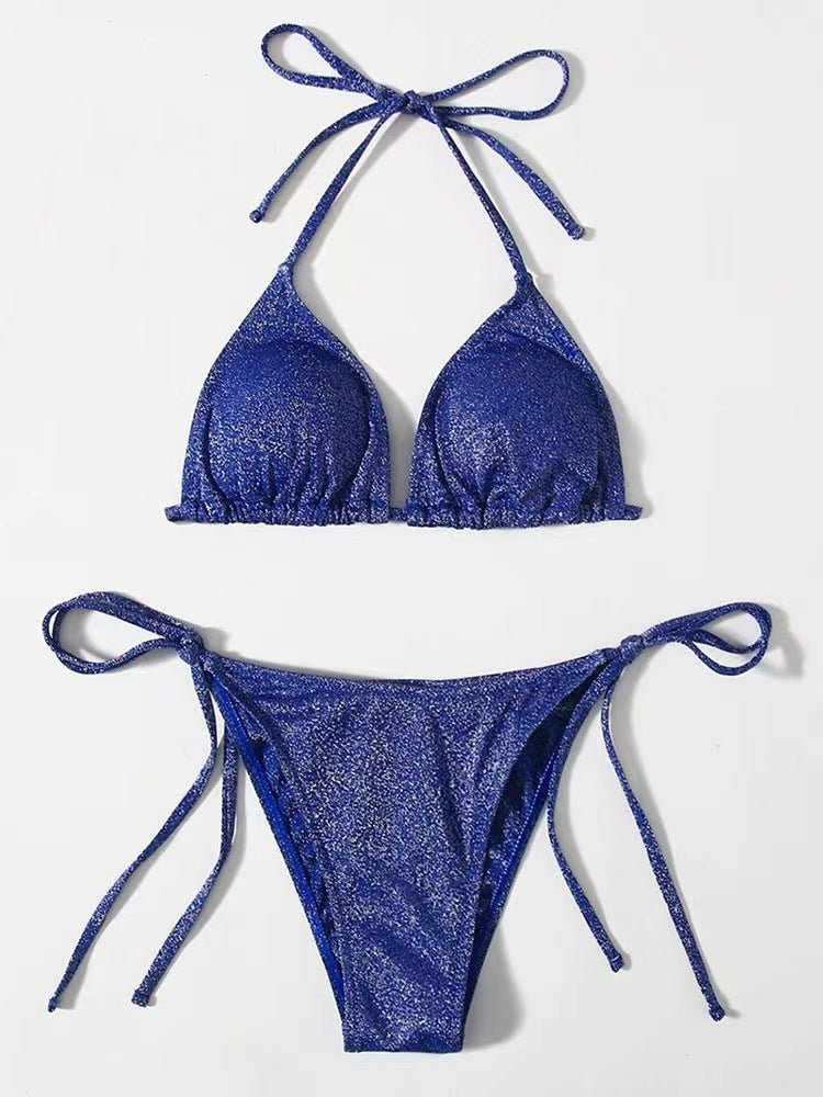 Fashion Bikini Split Bandage Swimsuit - Aqova