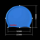 Fashion Professional Waterproof Swimming Cap - Silicone Earmuffs Included - Aqova