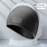 Fashion Silicone Water Drop Swimming Cap - Adult Swimwear in 9 Colors - Aqova