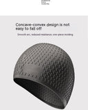 Fashion Silicone Water Drop Swimming Cap - Adult Swimwear in 9 Colors - Aqova