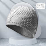 Fashion Silicone Water Drop Swimming Cap - Adult Swimwear in 9 Colors - Aqova
