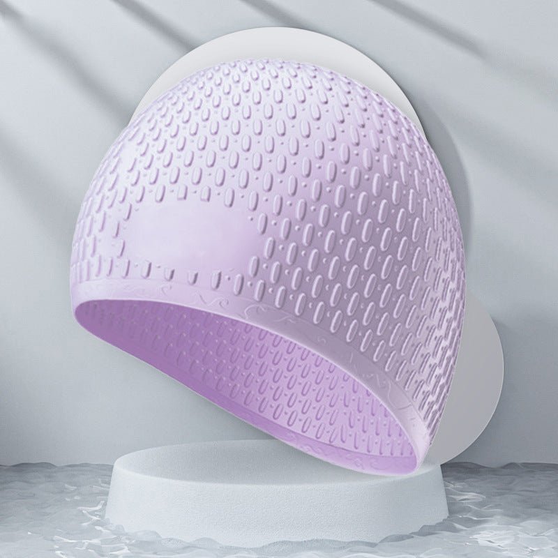 Fashion Silicone Water Drop Swimming Cap - Adult Swimwear in 9 Colors - Aqova