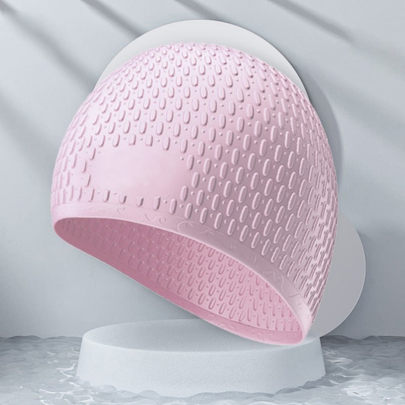 Fashion Silicone Water Drop Swimming Cap - Adult Swimwear in 9 Colors - Aqova