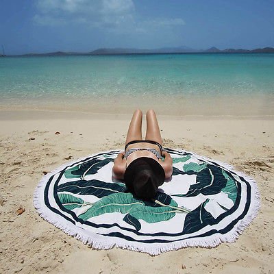 Fashionable Beach Towel for Women & Men - Bohemian Style, 150x150cm - Aqova