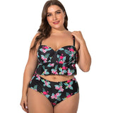 Fat woman gathers split boxer bikini - Aqova