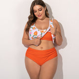 Fat woman plus fat split swimsuit - Aqova