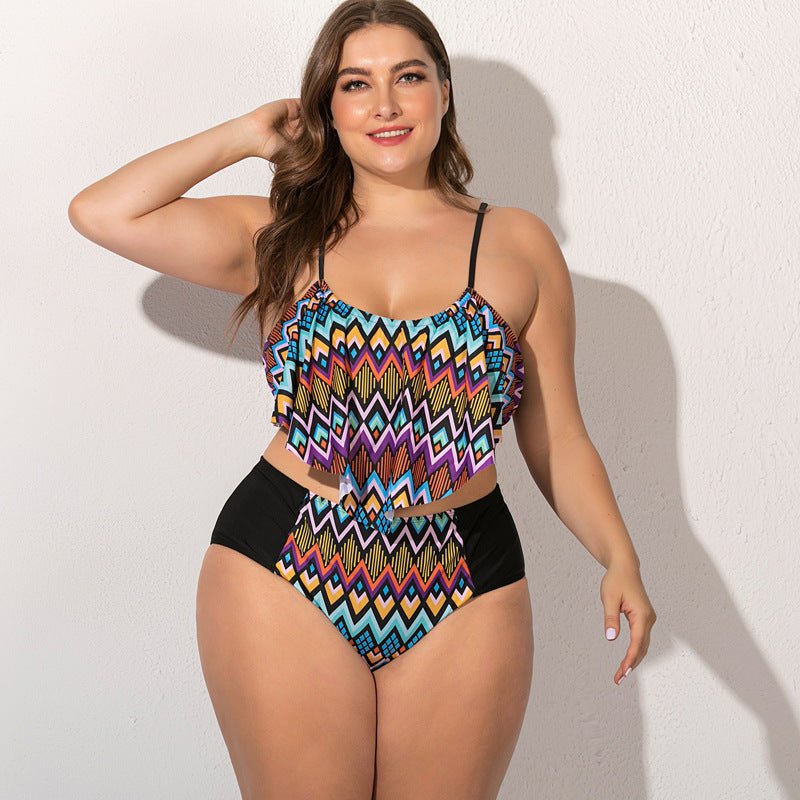 Fat woman plus fat split swimsuit - Aqova
