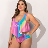 Fat woman plus fat split swimsuit - Aqova