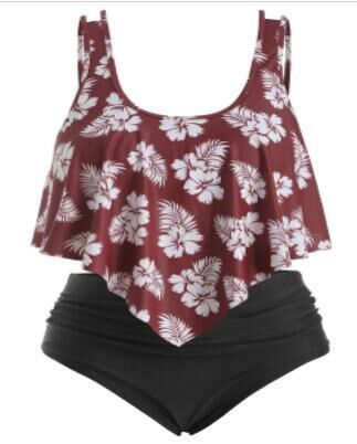 Fat woman plus fat split swimsuit - Aqova