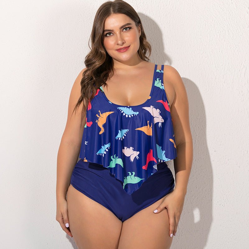 Fat woman plus fat split swimsuit - Aqova