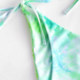Floral Three - Piece Bikini - Quick - Drying, Sexy Backless Swimwear - Aqova