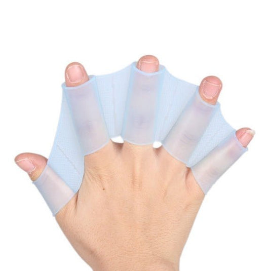 Frog Silicone Handcuffs - Swim Faster with Hydrodynamic Webbed Design - Aqova